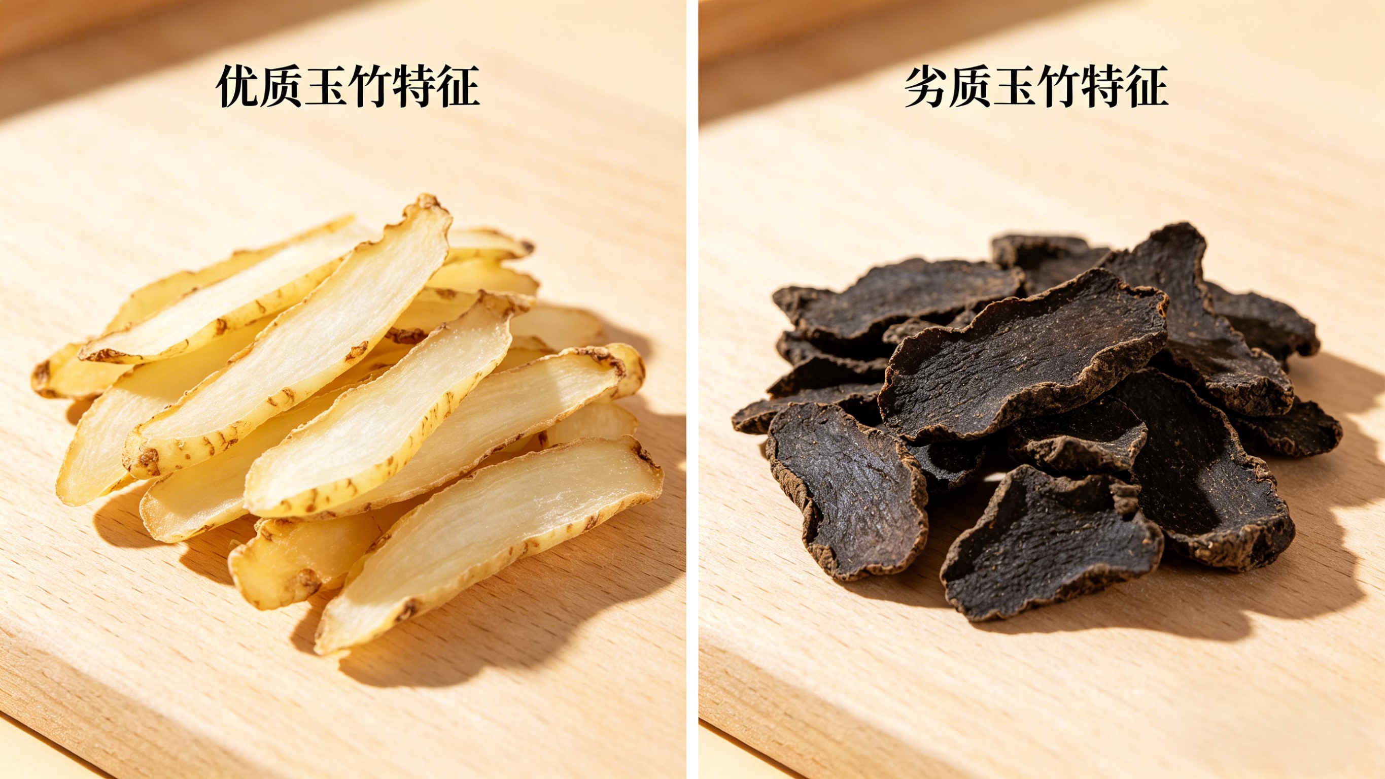 玉竹优劣辨别